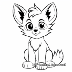 Friendly Cartoon Fox Coloring Pages 4