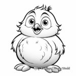 Friendly Cartoon Penguin Coloring Pages 4