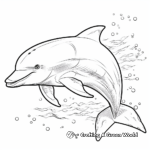 Friendly Dolphin Coloring Pages 1
