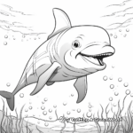 Friendly Dolphin Coloring Pages 3
