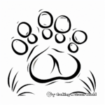 Friendly Farm Animal Paw Print Coloring Pages 1