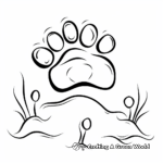 Friendly Farm Animal Paw Print Coloring Pages 3