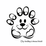 Friendly Farm Animal Paw Print Coloring Pages 4
