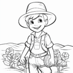 Friendly Farmer Coloring Pages 2
