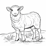 Friendly Farmyard Sheep Coloring Pages 3