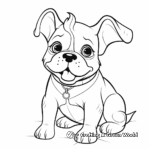 Friendly French Bulldog Coloring Pages 4