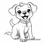 Friendly French Bulldog Coloring Pages for Kids 2