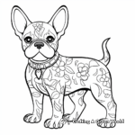 Friendly French Bulldog Coloring Pages for Kids 4