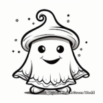 Friendly Ghost Halloween Coloring Pages 3