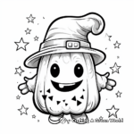 Friendly Ghost Halloween Coloring Pages 4