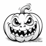 Friendly Halloween Pumpkin Coloring Pages 3