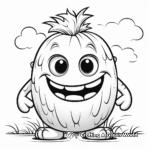 Friendly Monster Halloween Coloring Pages 2