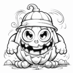 Friendly Monster Halloween Coloring Pages 3