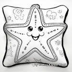 Friendly Pillow Starfish Coloring Pages 2