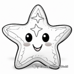 Friendly Pillow Starfish Coloring Pages 4