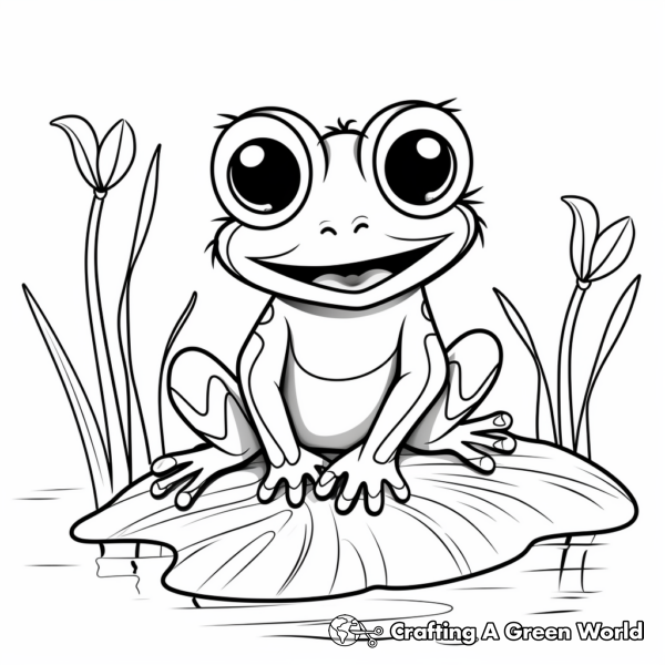 Red Eyed Tree Frog Coloring Pages - Free &amp; Printable!