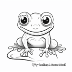 Friendly Red Eyed Tree Frog Coloring Pages for Kids 3
