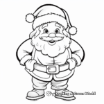 Friendly Santa Claus for Kids Coloring Pages 3
