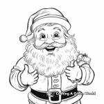 Friendly Santa Claus for Kids Coloring Pages 4