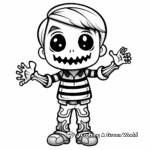 Friendly Skeleton Coloring Pages for Children 2