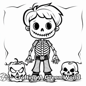 Skeleton Coloring Pages - Free & Printable!