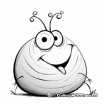 Friendly Snail Characters Coloring Pages 4