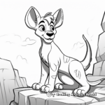 Friendly Tasmanian Tiger Coloring Pages for Kids 1