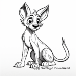 Friendly Tasmanian Tiger Coloring Pages for Kids 3