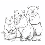Friendly Wombat Teamwork Coloring Pages 2