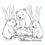 Friendly Wombat Teamwork Coloring Pages 3