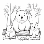 Friendly Wombat Teamwork Coloring Pages 4