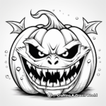 Frightful Halloween Pumpkin Coloring Pages 4