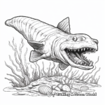 Frilled Shark Mystery Coloring Pages 1