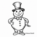 Frosty the Snowman: Classic Winter Character Coloring Pages 3