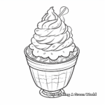 Frozen Yogurt Ice Cream Coloring Pages 1