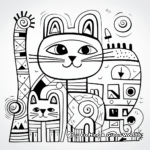 Fun and Easy Abstract Animal Coloring Pages 1