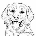 Fun and Friendly Golden Retriever Coloring Pages 2
