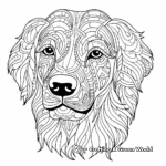 Fun and Friendly Golden Retriever Coloring Pages 3