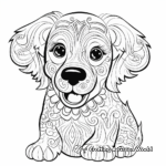 Fun and Friendly Golden Retriever Coloring Pages 4