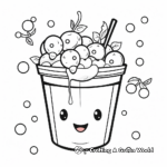 Fun and Fruity Bubble Tea Coloring Pages 2