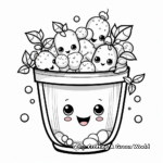 Fun and Fruity Bubble Tea Coloring Pages 3