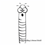 Fun and Simple Earthworm Coloring Pages for Children 4