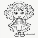 Fun Baby Doll Coloring Pages for Kids 1