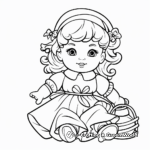 Fun Baby Doll Coloring Pages for Kids 2