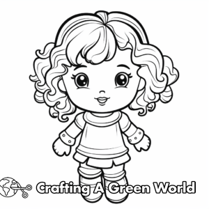 Doll Coloring Pages - Free &amp; Printable!