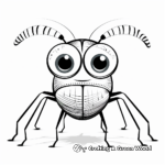 Fun Cartoon Beetle Coloring Pages for Kids 2