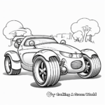 Fun Cartoon Car Coloring Pages for Kids 1