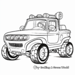 Fun Cartoon Car Coloring Pages for Kids 3