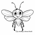 Fun Cartoon Cicada Coloring Sheets For Kids 1