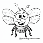 Fun Cartoon Cicada Coloring Sheets For Kids 4